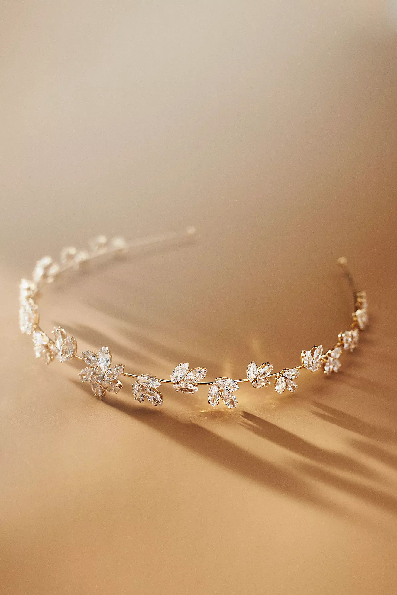 Theia Crystal Floral Headband | Anthropologie (US)