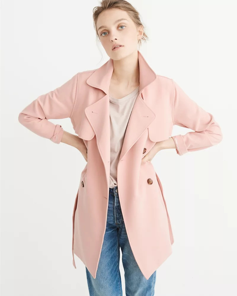 Drapey Trench Coat | Abercrombie & Fitch US & UK