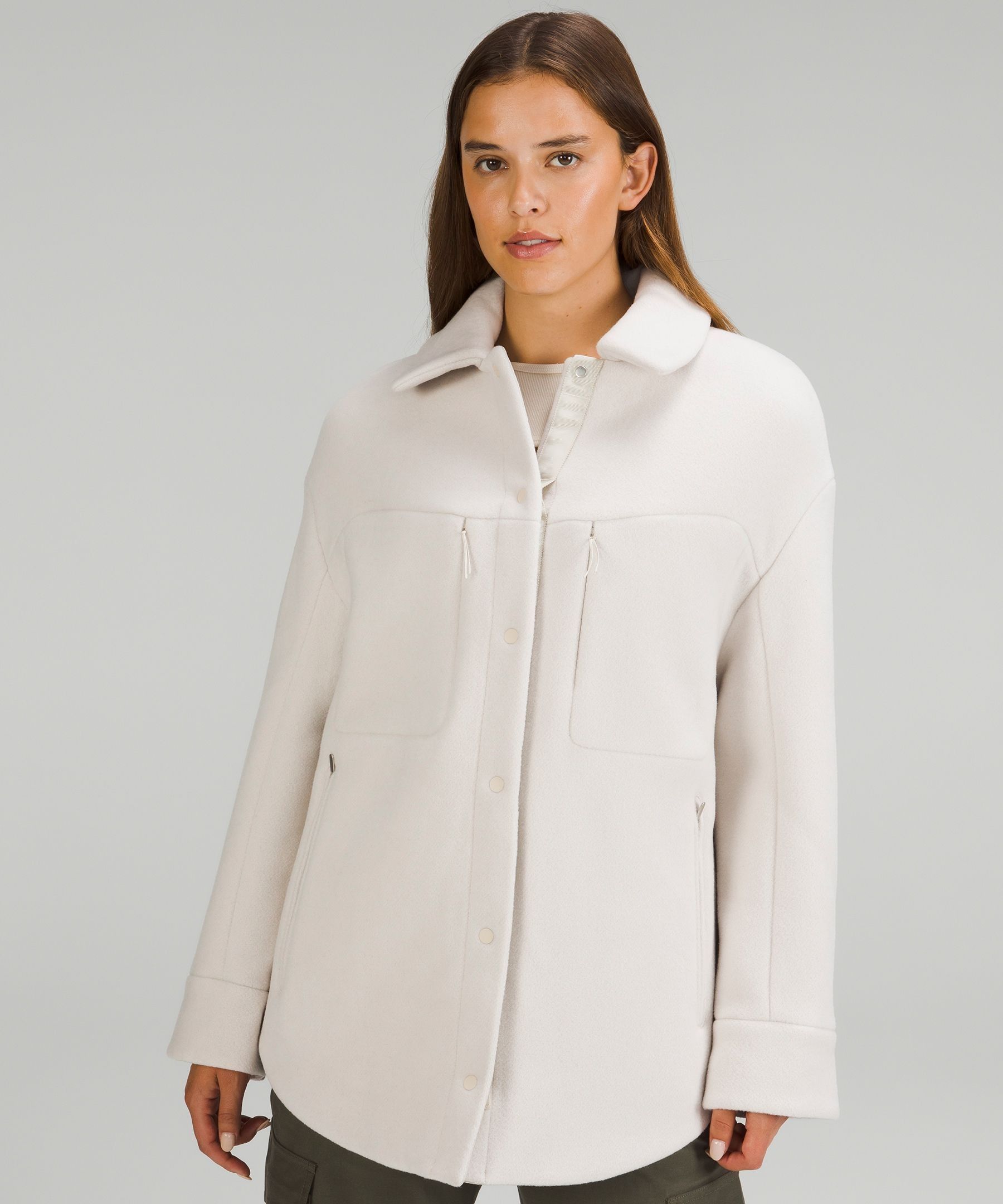 Insulated Wool Shirt Jacket | Women's Coats & Jackets | lululemon | Lululemon (US)