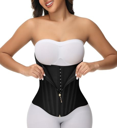 SHAPSHE Waist Trainer for Women Tummy Control Waist Cincher Corset Shapewear Hourglass Sport Workout Body Shaper Belly Band Hook | Amazon (US)