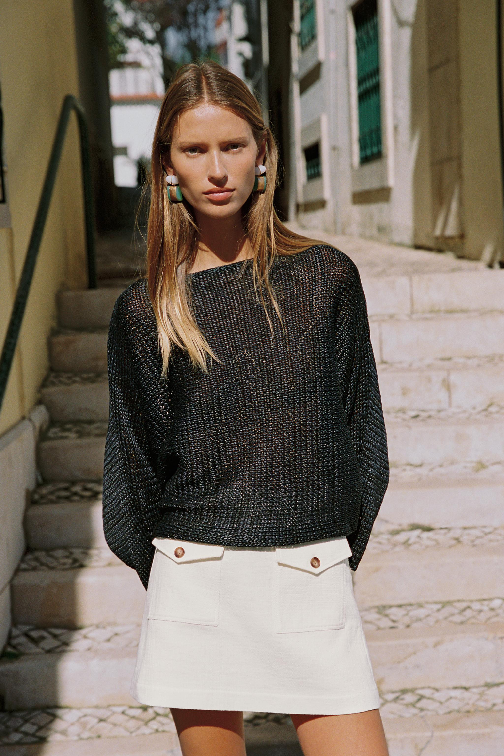 RUSTIC WEAVE SKORT | Zara US