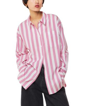 Cotton Striped Oversized Shirt | Bloomingdale's (US)