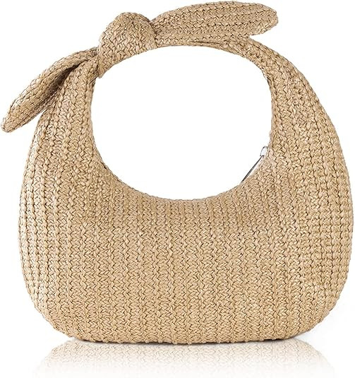 Bow Clutch Purse for Women Summer Beach Handbags Woven Clutch for Party Wedding Vacation 2024 | Amazon (US)