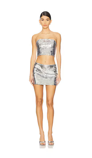 Billy Skirt Set in Silver | Revolve Clothing (Global)