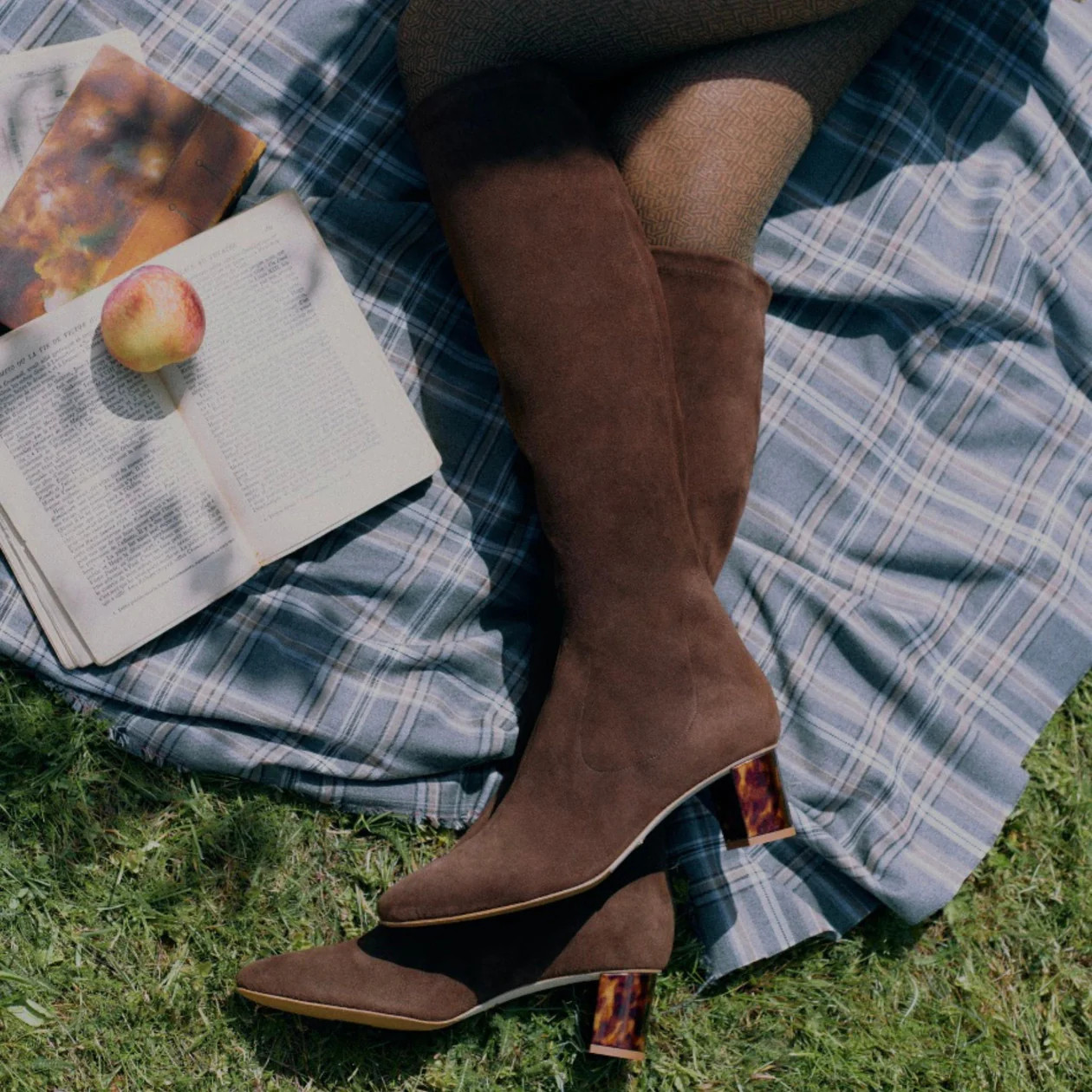 Espresso Stretch Suede | Sarah Flint