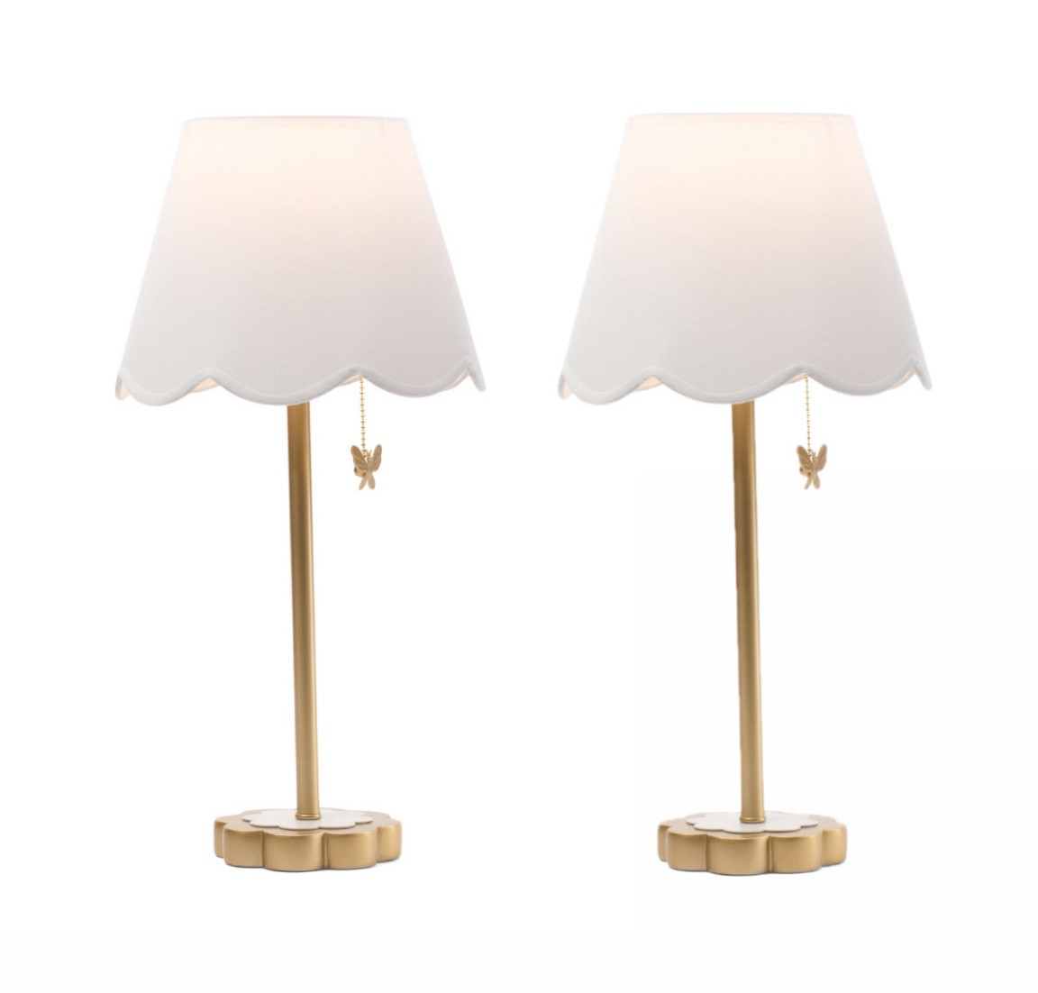 Set of 2 scalloped lamps! These would be so cute in a girls bedroom or nursery!

#LTKBaby #LTKHome #LTKFindsUnder50