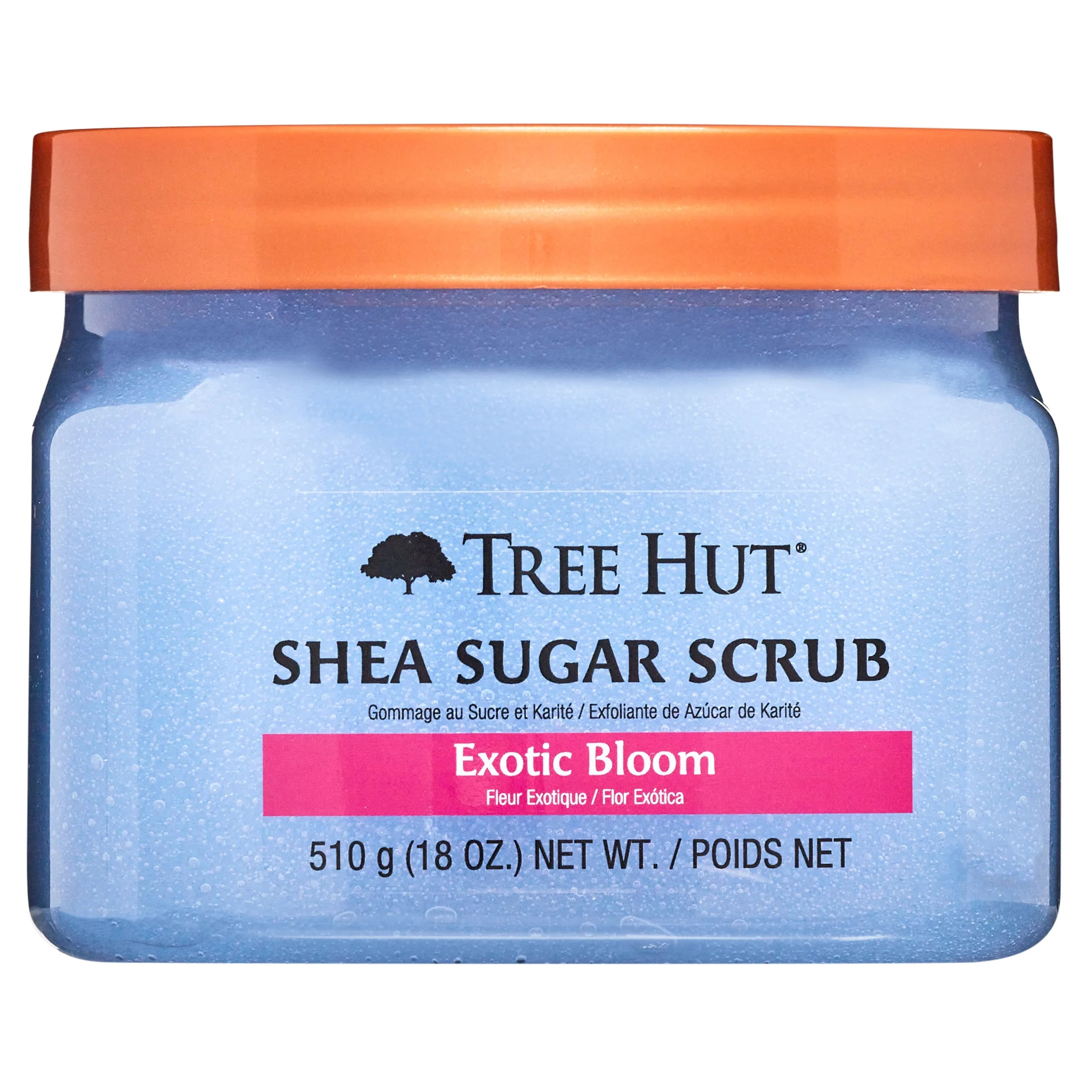 Tree Hut Exotic Bloom Shea Sugar Exfoliating and Hydrating Body Scrub, 18 oz. | Walmart (US)