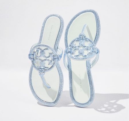 Beyond obsessed with these Tory Burch sandals for the summer! If Cinderella went to the beach, these would be her shoes!