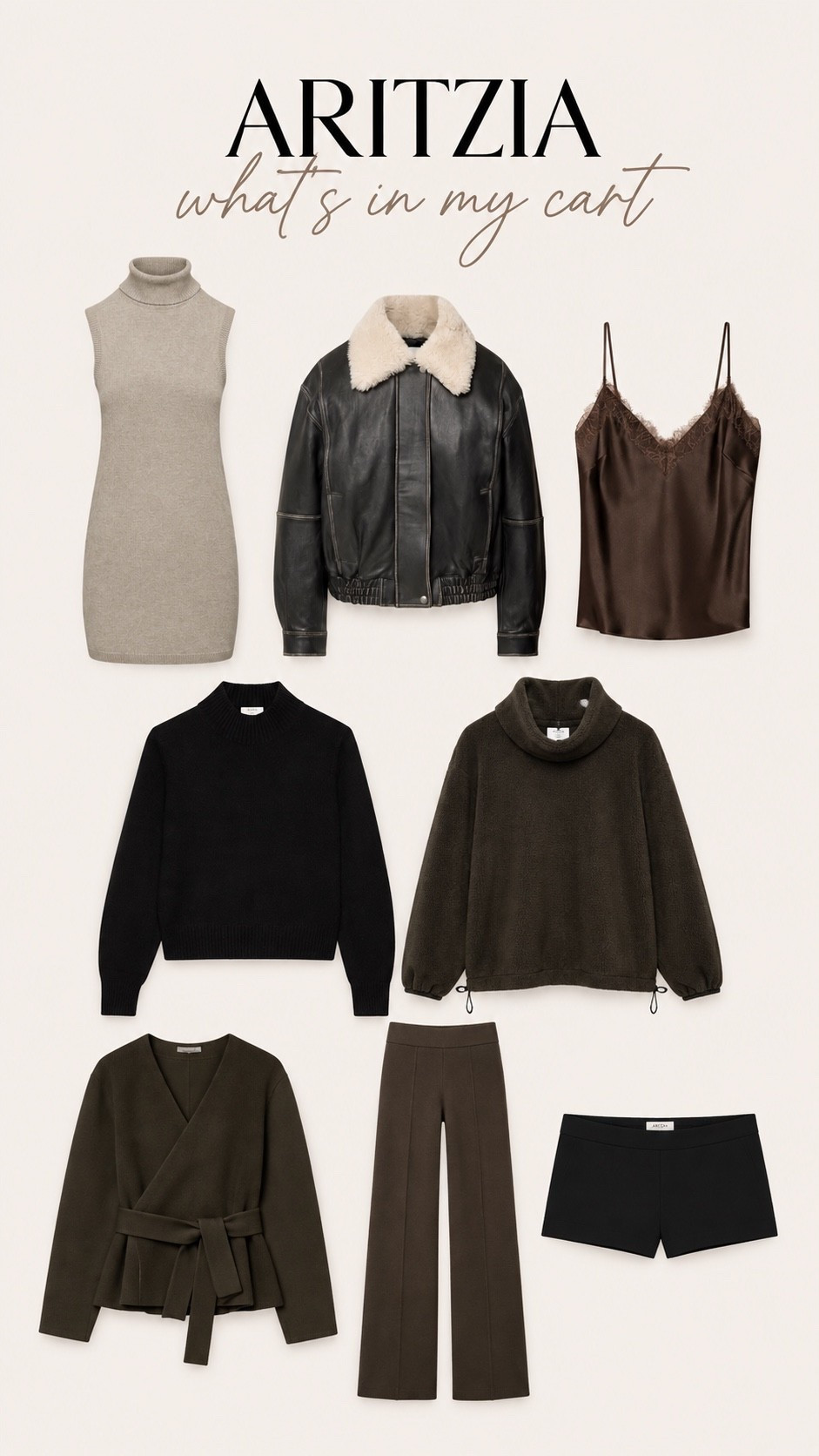 What’s in my cart 😍 @Aritzia