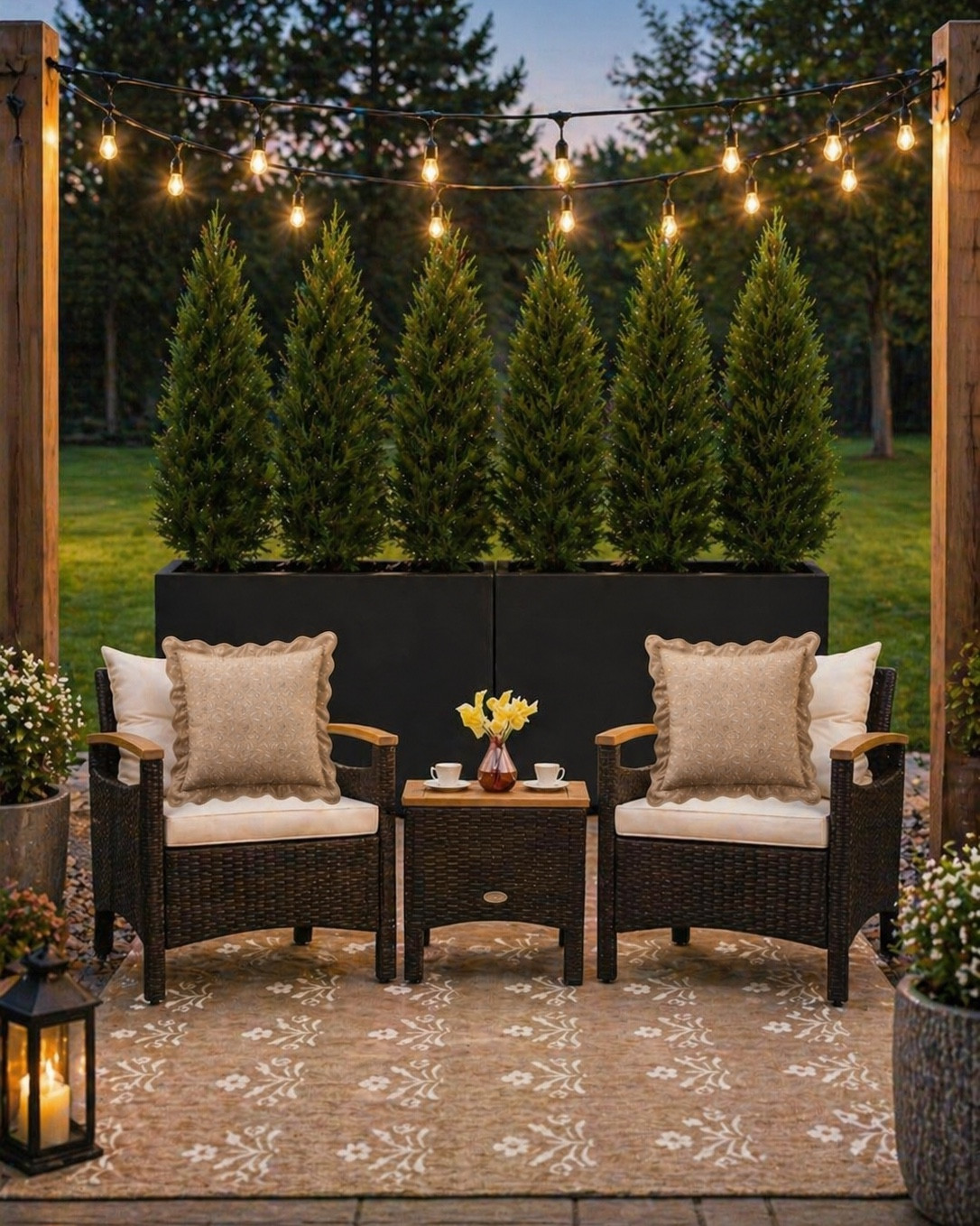 Cozy Outdoor Patio Setup with Amazon Finds You’ll Use All Season

Follow @farmtotablecreations on Instagram for more cozy, elevated finds 🤍

This setup is all about creating a space you actually want to sit and stay awhile. Warm lighting, layered textures, and comfortable seating make it feel inviting from day to night. The mix of greenery, soft pillows, and that neutral outdoor rug ties everything together for an effortless, pulled-together look that works for quiet mornings or evening chats.

#patiofurniture #outdoorliving #outdoordecor #patiodesign #amazonfinds

#LTKHome #LTKSaleAlert