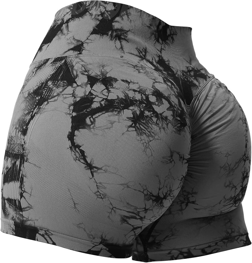 VOYJOY Women Workout Shorts 3.6" Scrunch Butt Lifting Gym Shorts Seamless Yoga Biker Shorts | Amazon (US)