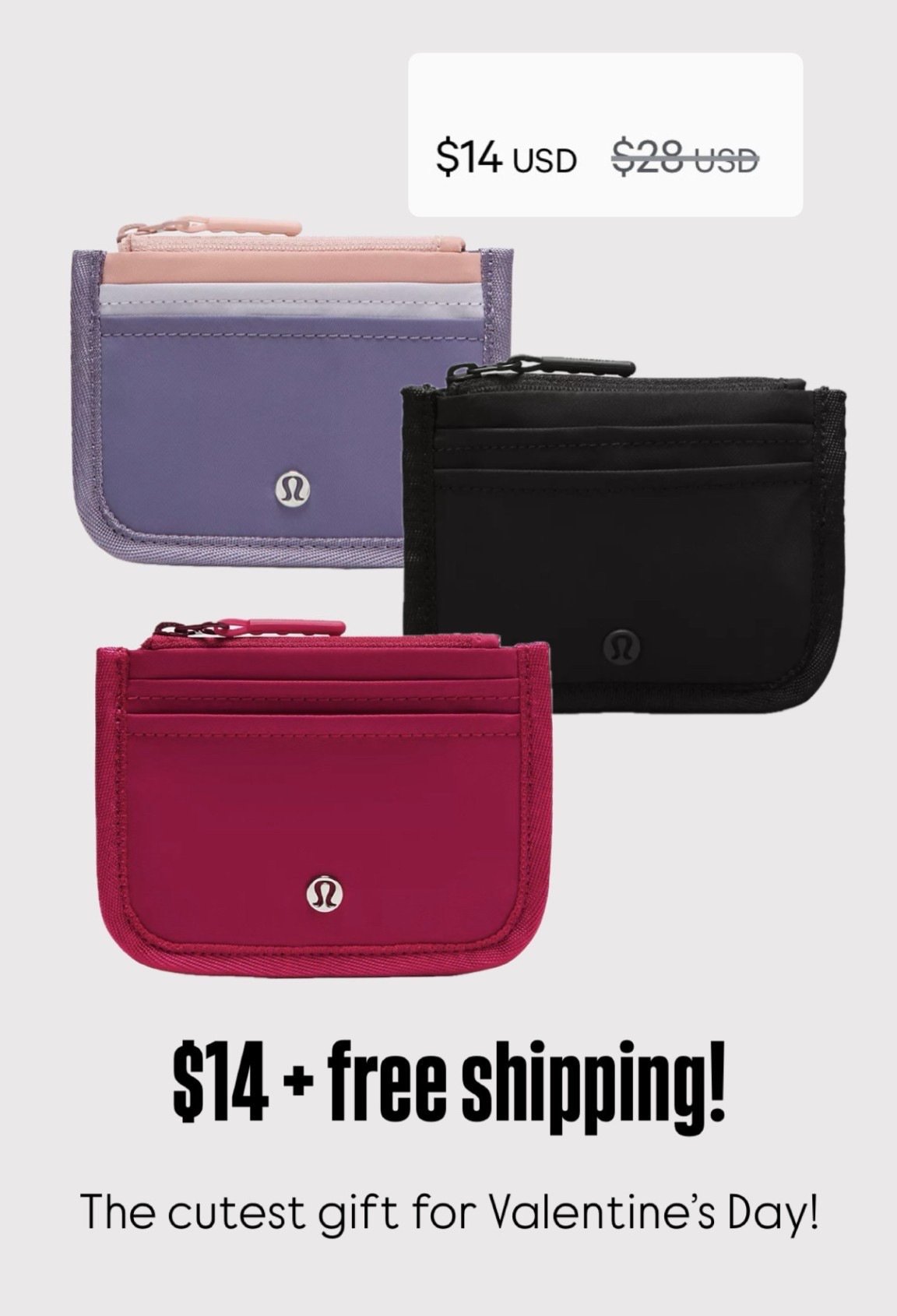 $14 wallets from Lululemon!



#LTKSaleAlert #LTKValentine