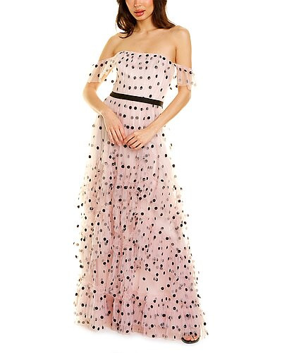 Marchesa Notte Sequin Dot Gown | Gilt