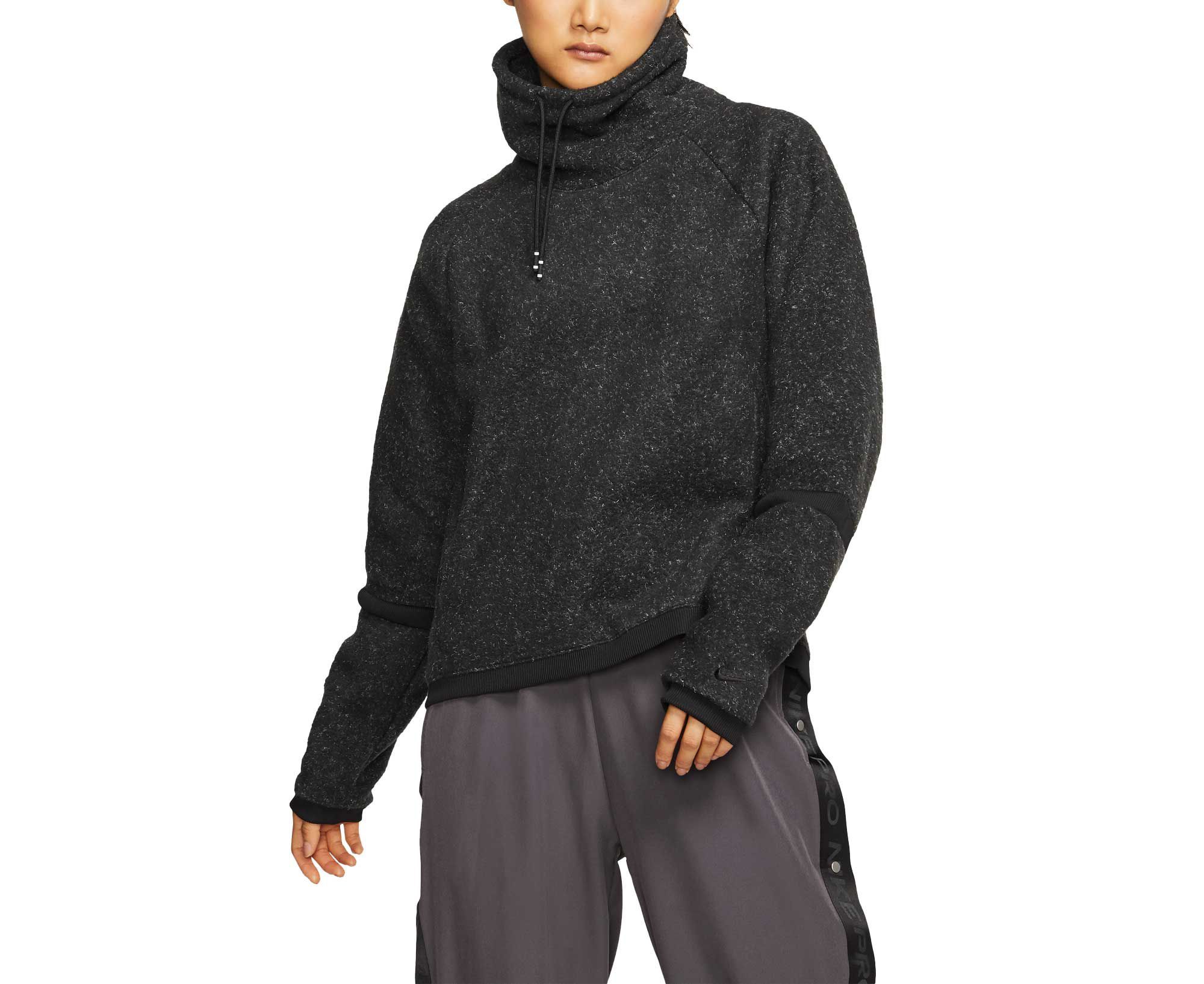 Nike Women's Thermal Fleece Cowl Neck Pullover, Size: XS, Black | Dick's Sporting Goods