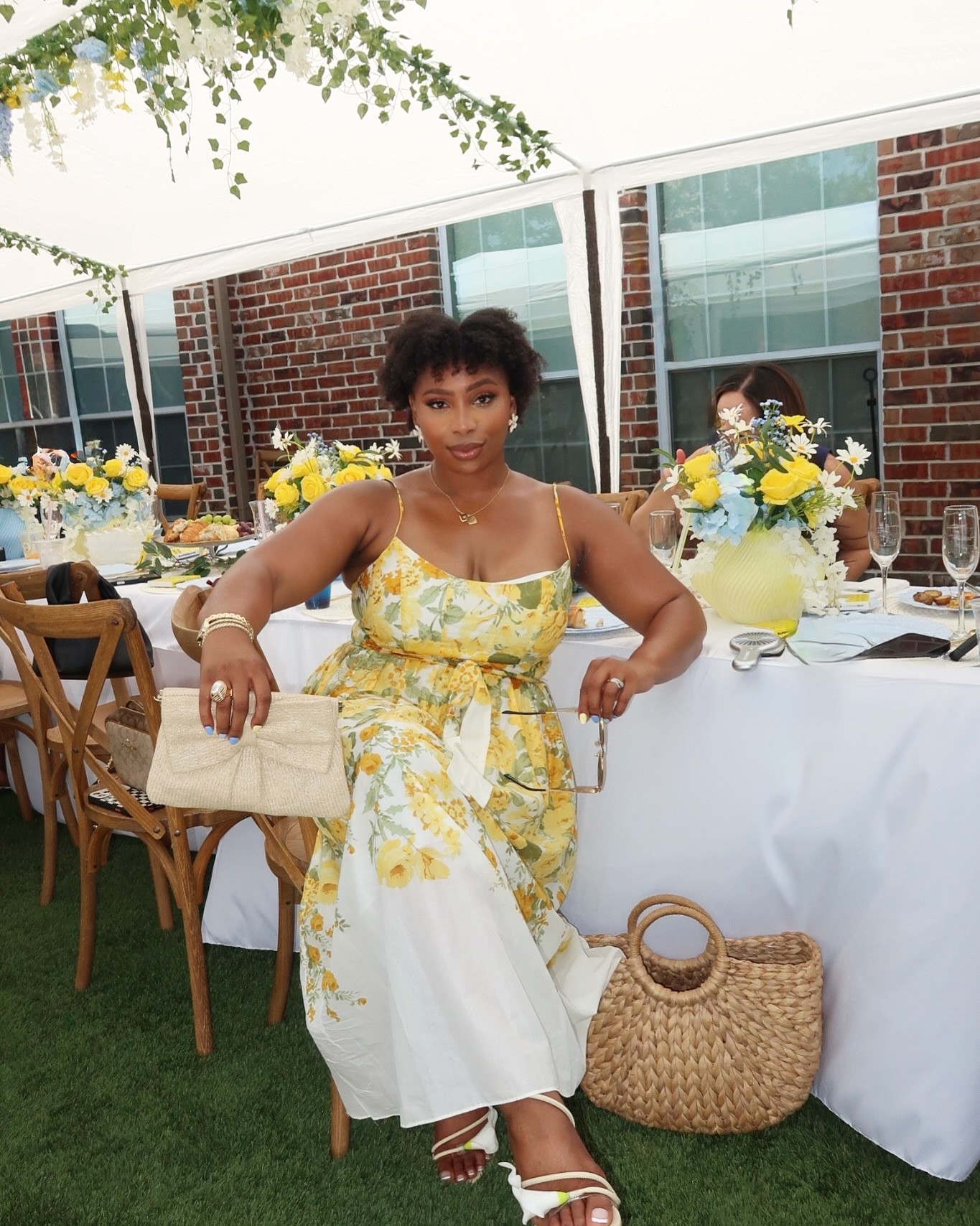 Mother’s Day brunch with @makeitskinbrand and celebrating the launch of their newest product eeek, Super Band play! Shiloh is going to LOVE putting these on his “ouchies” and I am going to love that they help reduce the appearance of scars. 👏🏽🙌🏽 

Thanks for such a beautifully curated event celebrating motherhood and @jazlynebaybee snapped on the vision and execution of the event because excuse me?? These photos don’t even do it justice. 🙃

The omelette’s were delish! @chefmariio 👌🏾
The tapioca was 🔥 @sschaicart 

Mother’s Day outfit 
Spring dress

#LTKMothersDay #LTKootd #LTKmomlife