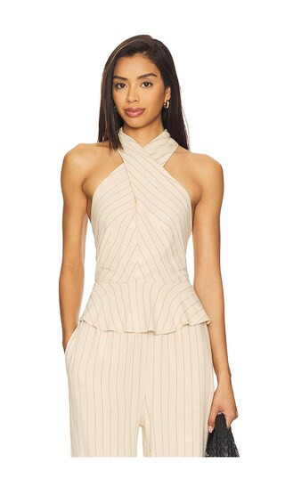 Kosta Top in Oatmeal | Revolve Clothing (Global)