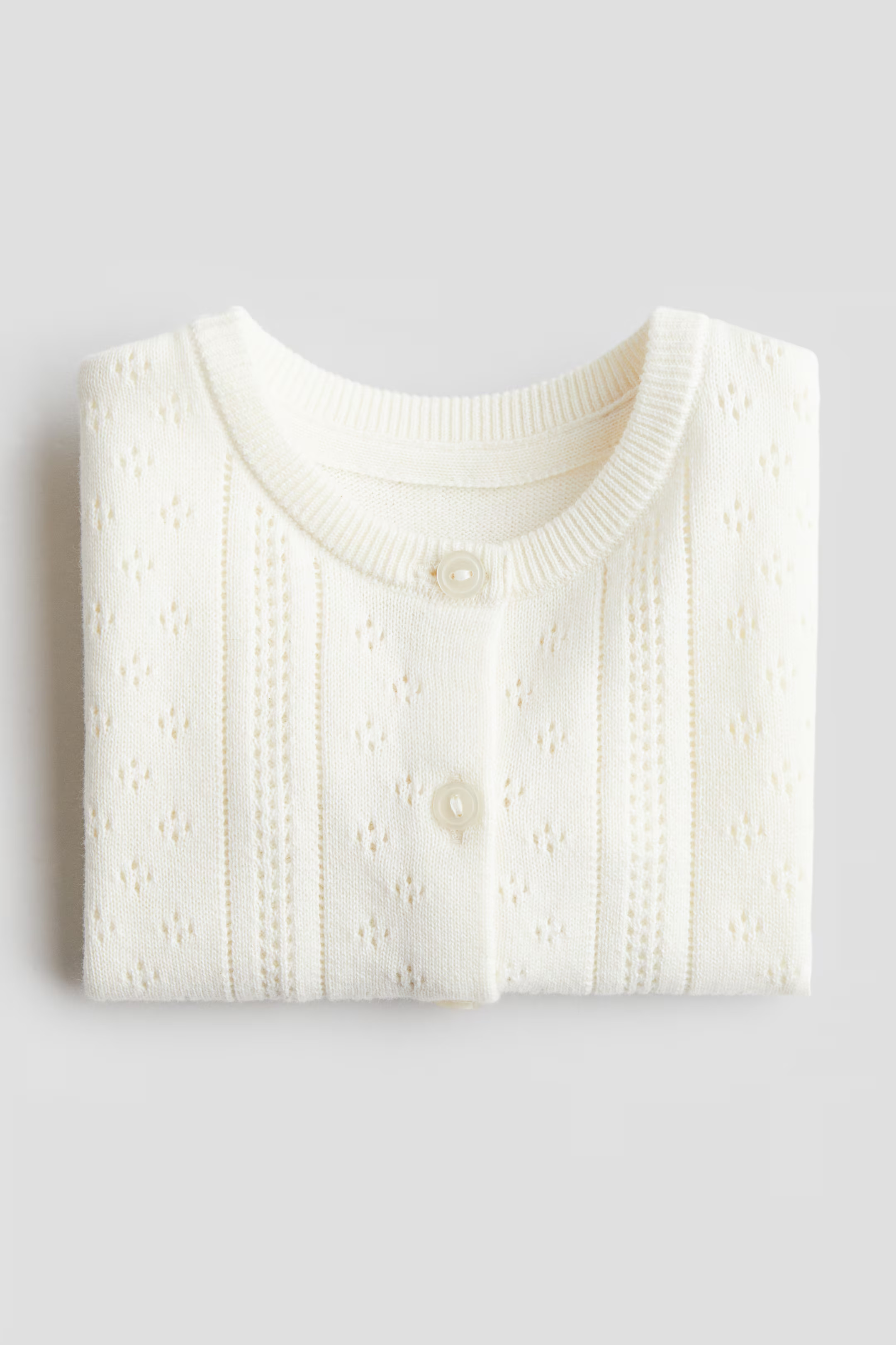 Pattern-knit Cotton Cardigan | H&M (US + CA)