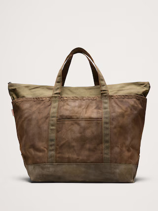 Waxed Canvas Tote by CB StationWaxed Canvas Tote by CB Station$74.00Image of 5 stars, 5 are fille... | Banana Republic (US)