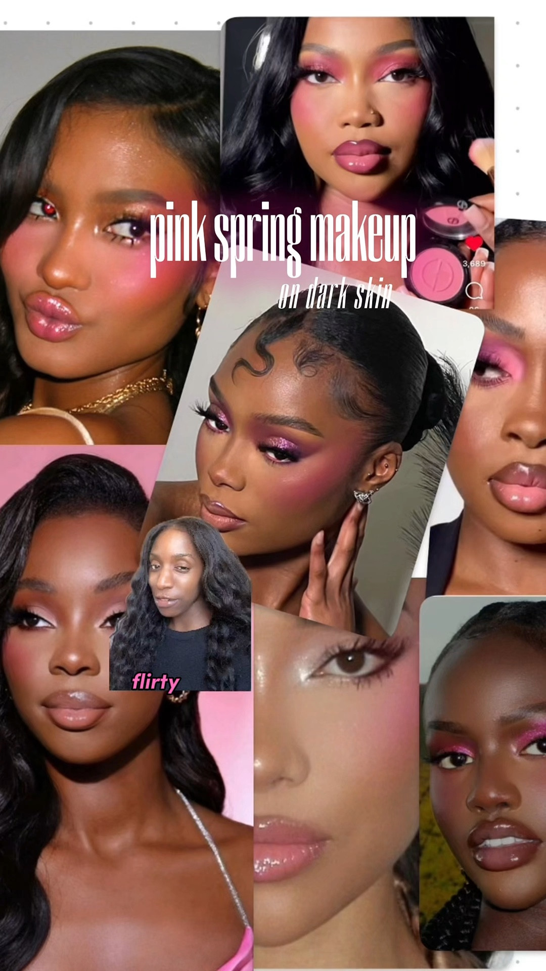 Pink spring makeup look for dark skin 

#LTKBeauty