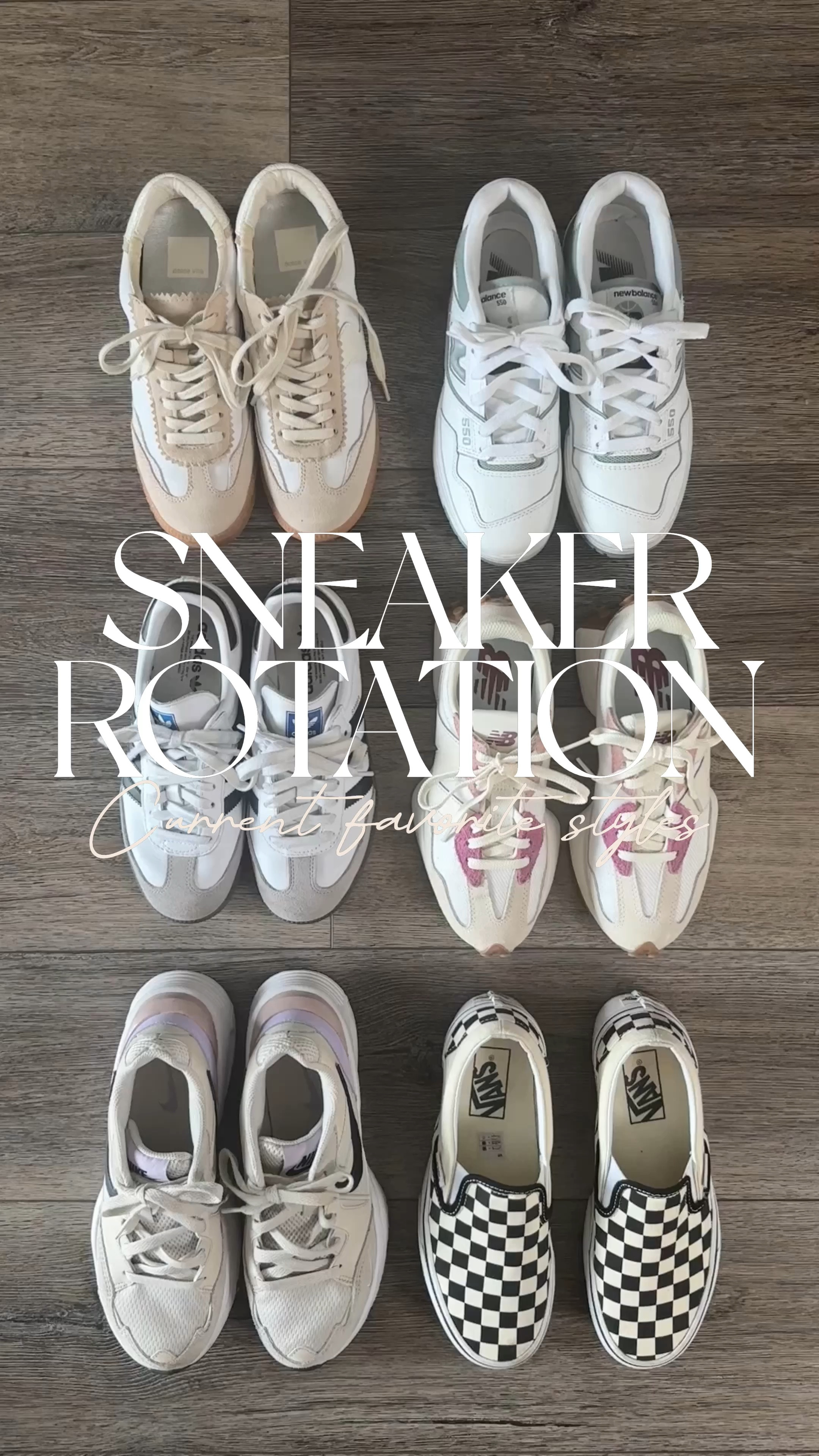 Current sneaker rotation! 
Adidas samba OG, new balance 327, dolce vita sneakers

#LTKGiftGuide #LTKshoecrush #LTKfindsunder100