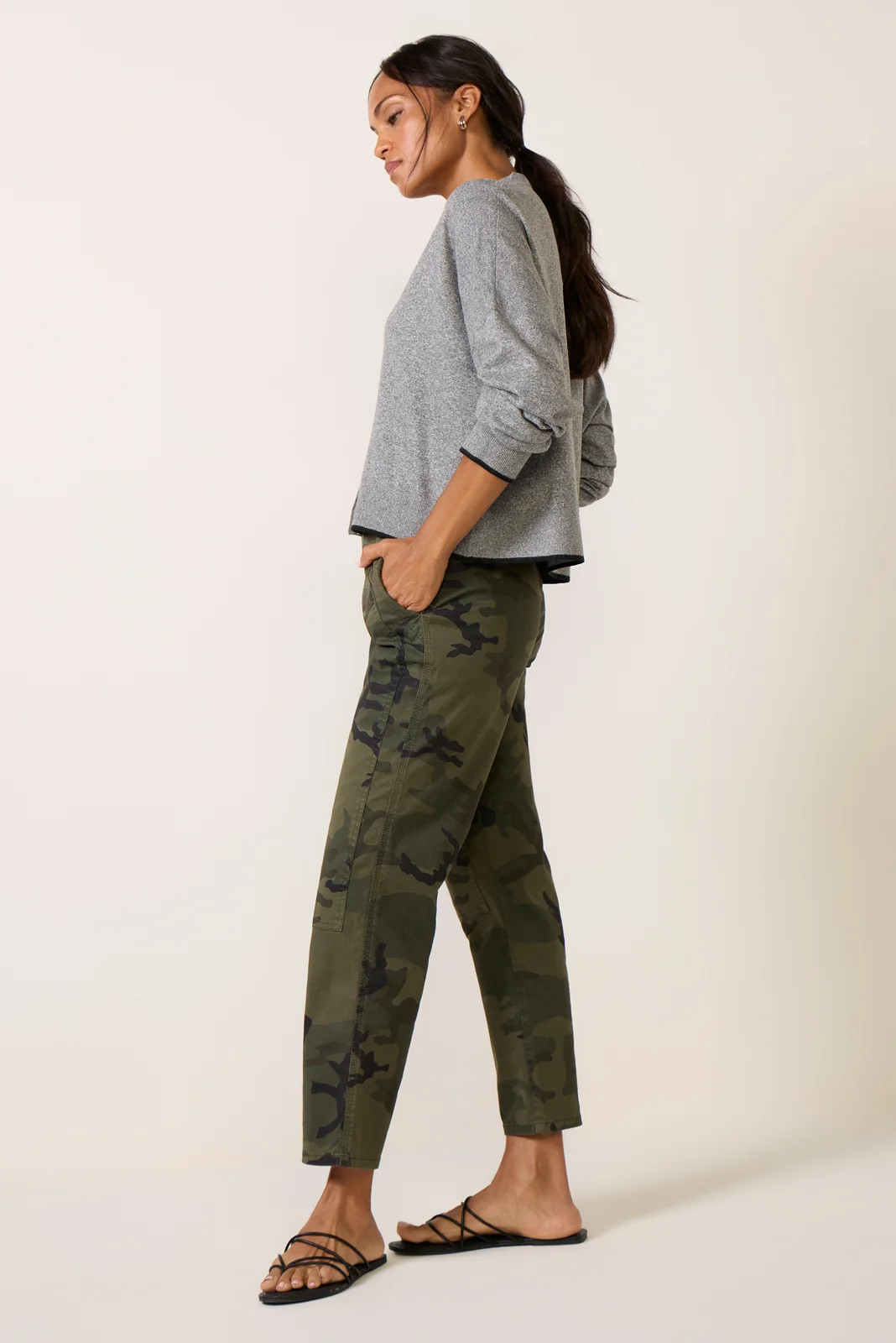 LINE Women's Ophelia V Neck Cardigan, Size XS, Grey | Evereve