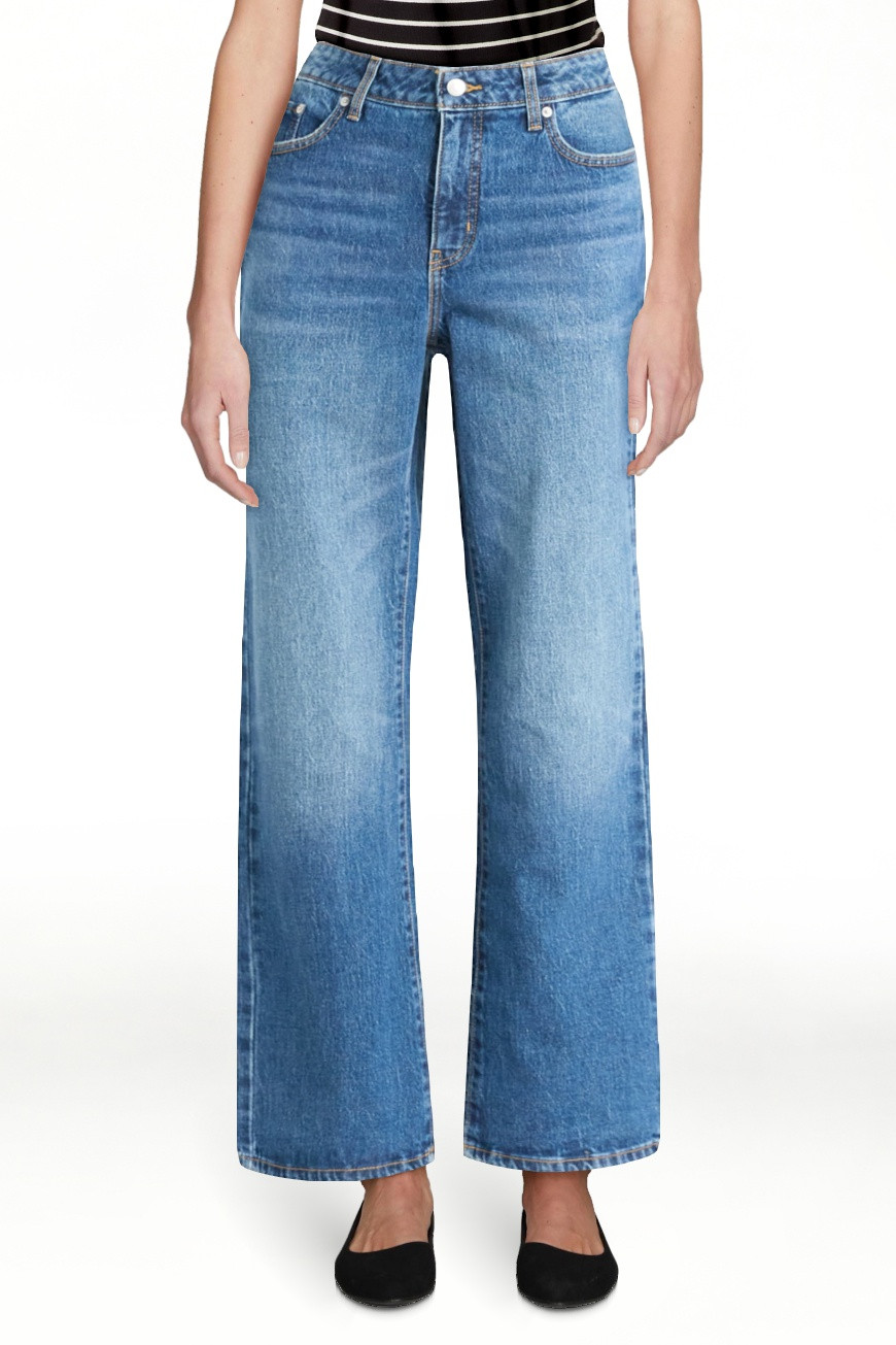 Free Assembly Women's Mid Rise Full Length Bootcut Jeans, 32" Inseam, Sizes 0-20 | Walmart (US)