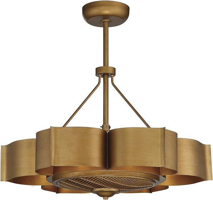 Savoy House 39-FD-125-54 Stockholm 6-Light Fandelier in Gold Patina (31" W x 12" H) | Amazon (US)