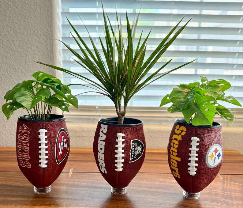 Custom NFL Team Football Planters | Etsy (US)