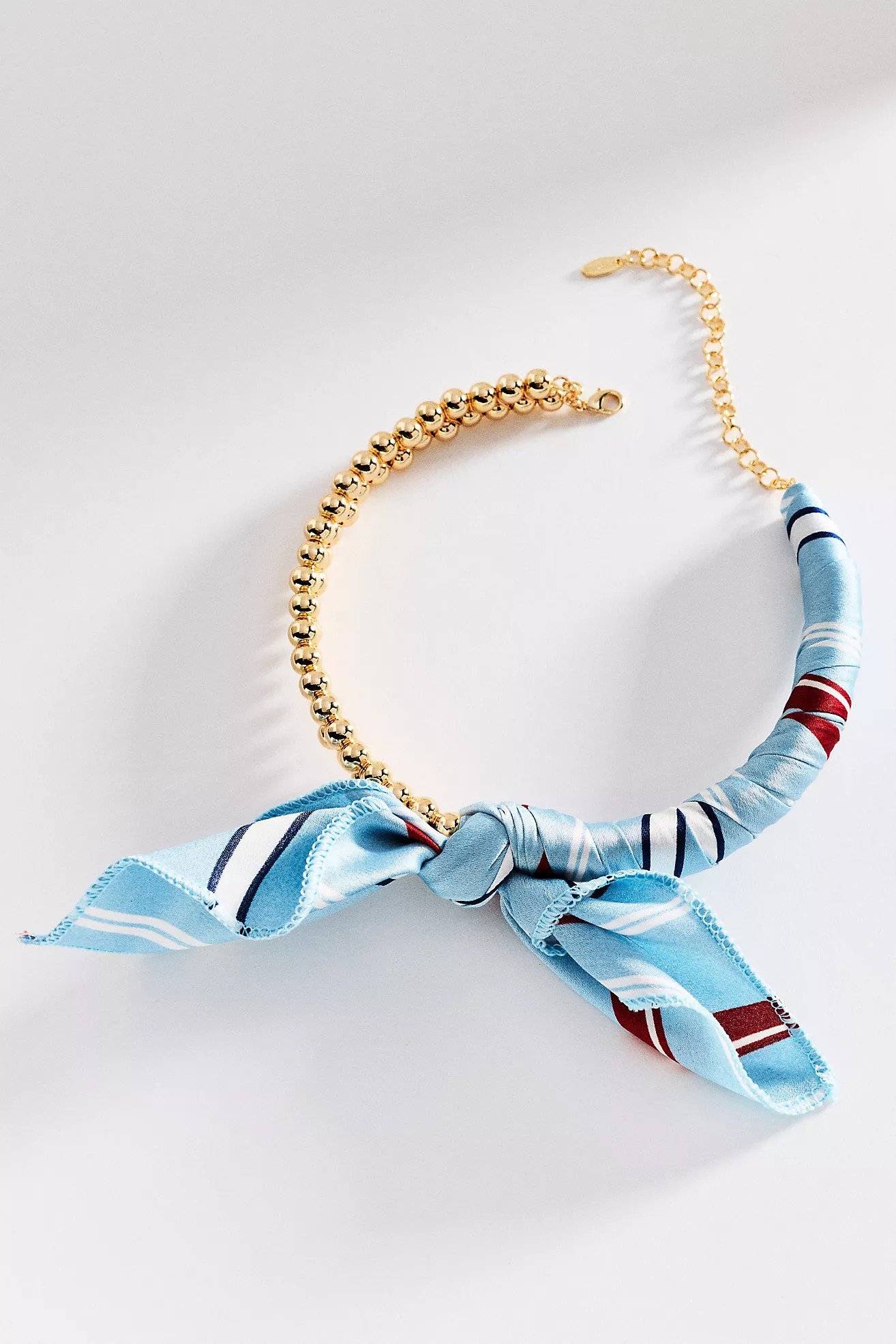 Beaded Silk Scarf Collar Necklace | Anthropologie (US)