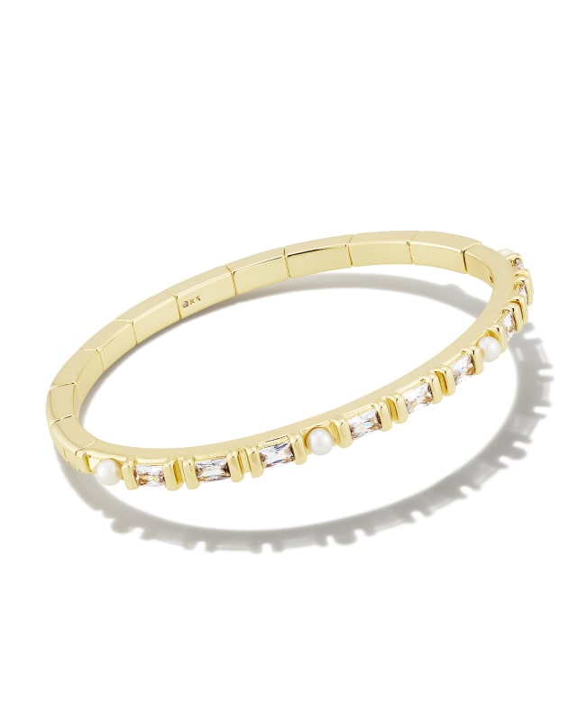 Gracie Gold Bangle Bracelet in White Mix | Kendra Scott | Kendra Scott