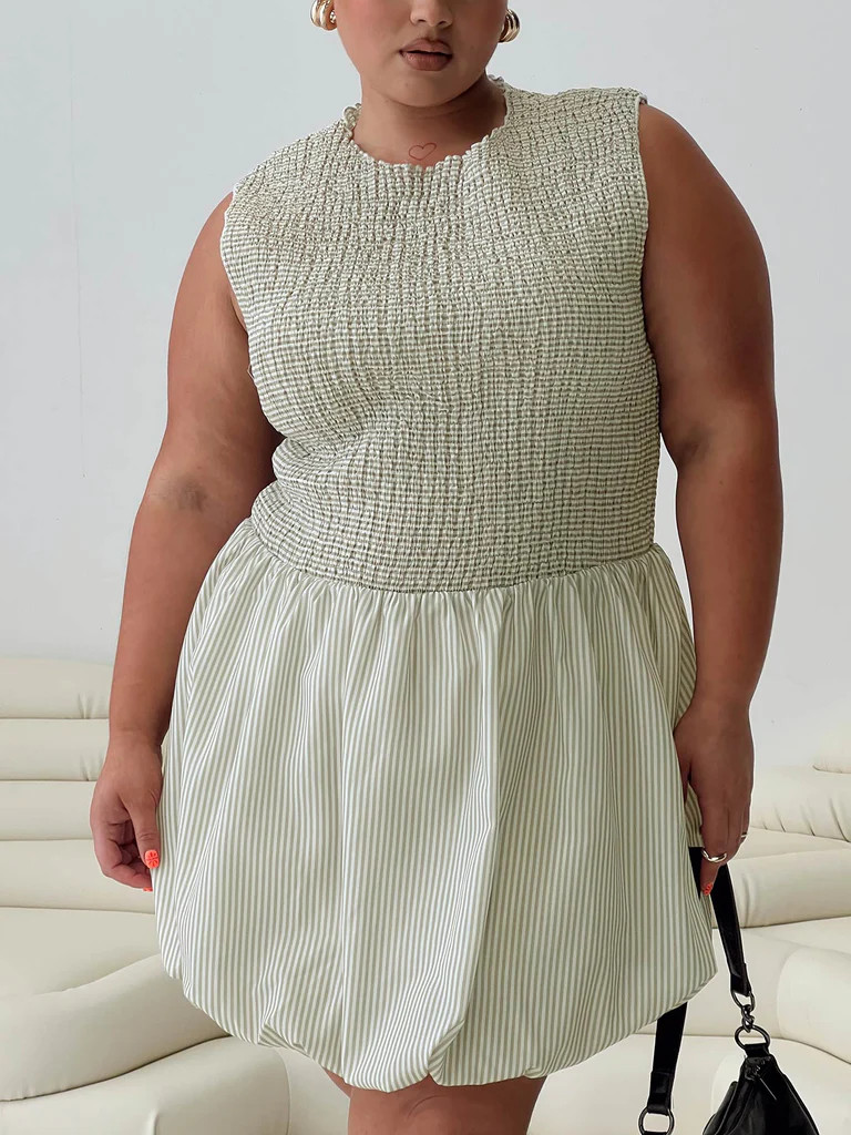 Narnie Mini Dress Sage Curve | Princess Polly US