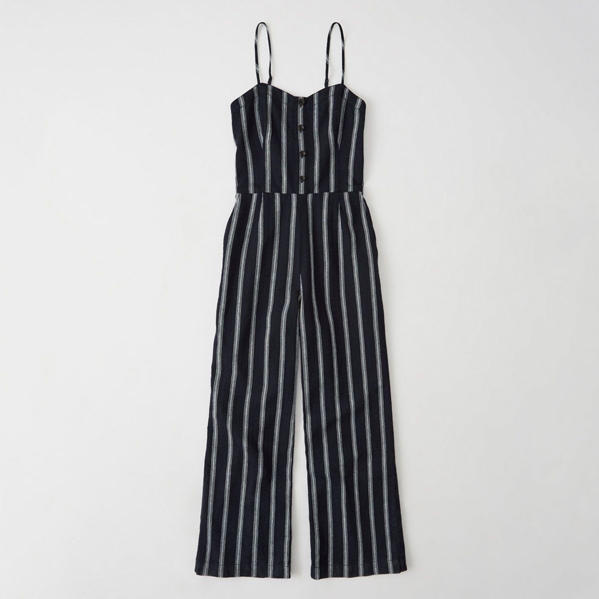 Button Cropped Jumpsuit | Abercrombie & Fitch US & UK