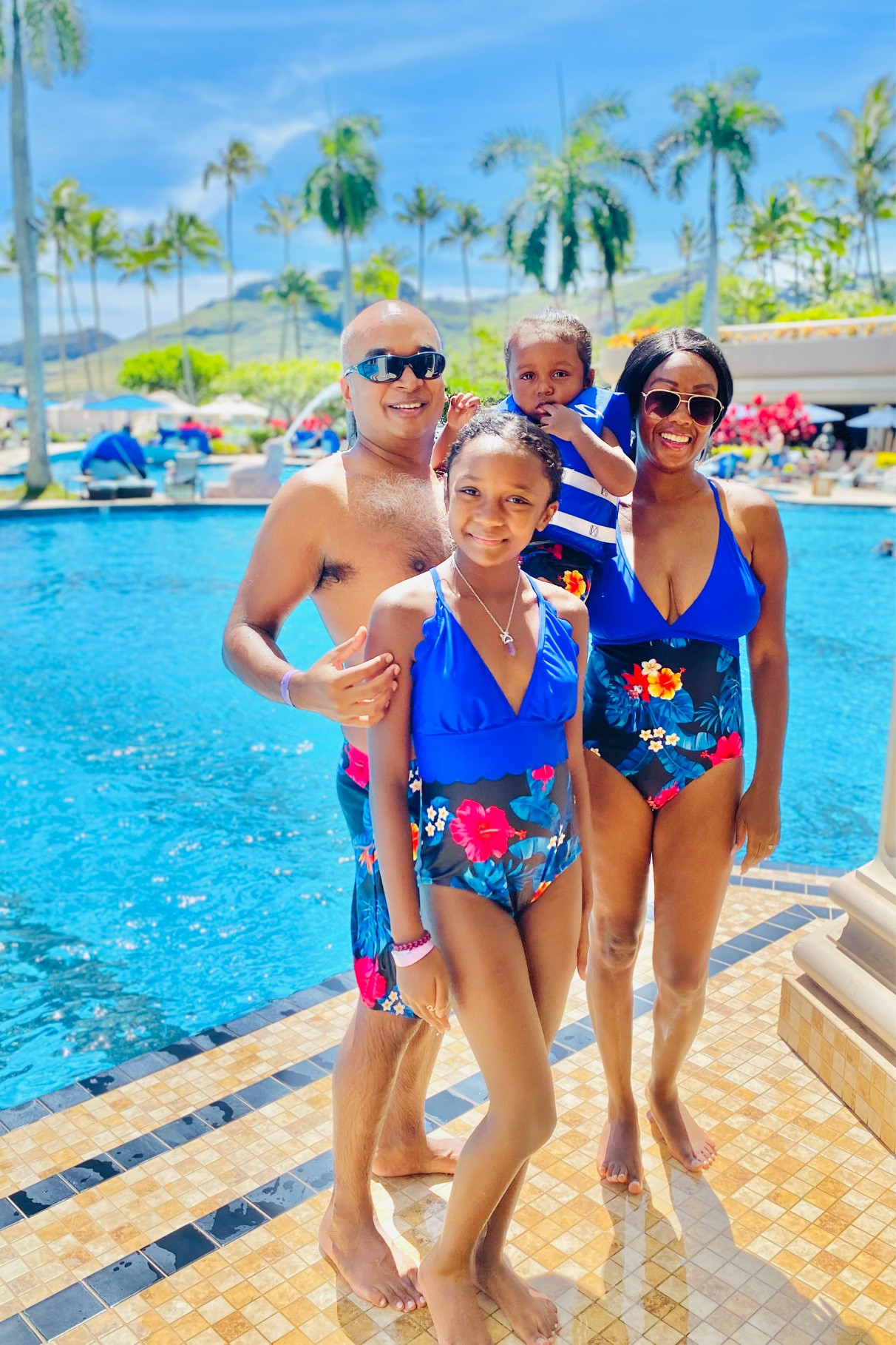 Another beautifully colored family matching swimsuit, perfect for a Kauai resort day pass. 🌺💙

#LTKSeasonal #LTKswim #LTKtravel