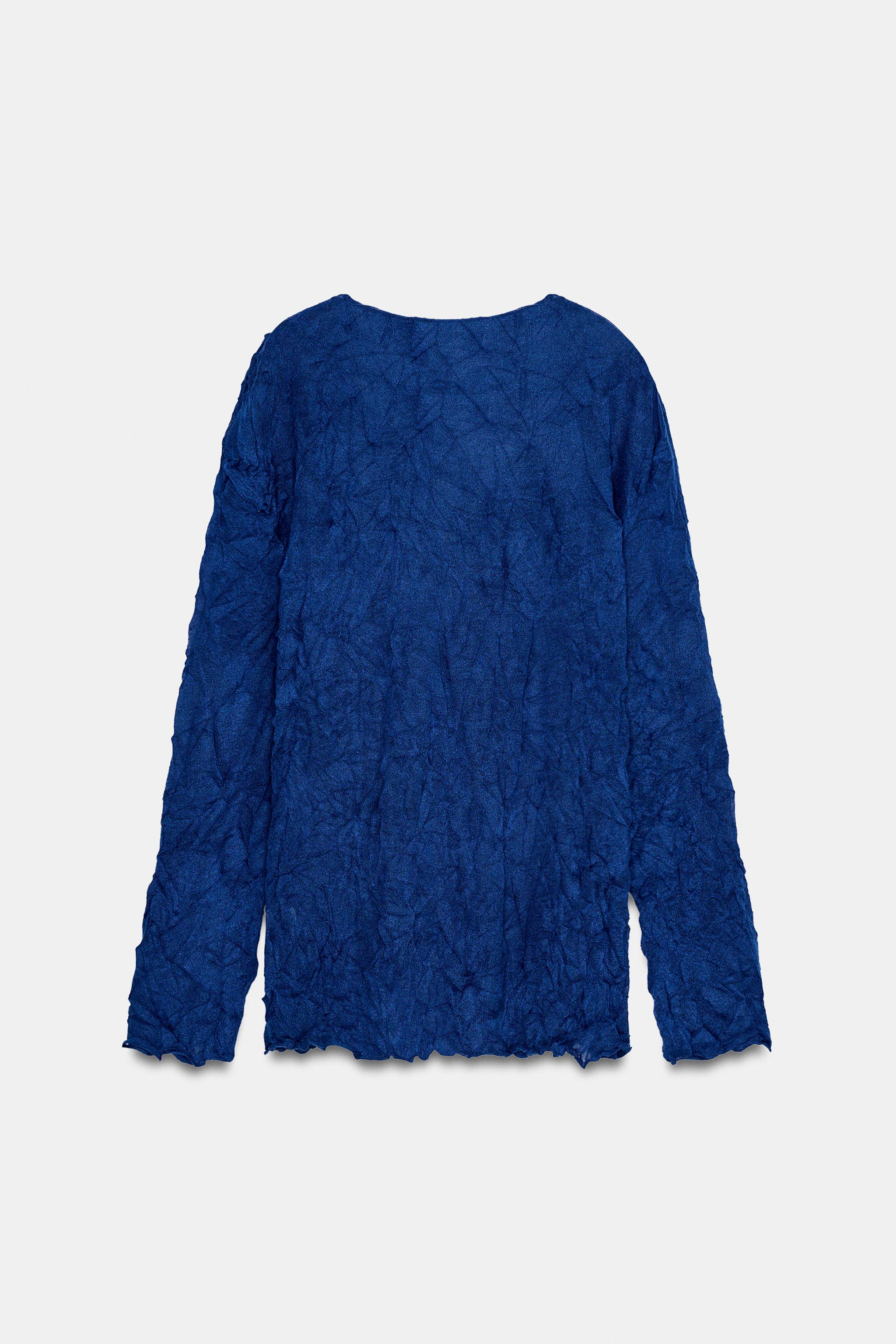 CRINKLE EFFECT KNIT JUMPER | Zara US