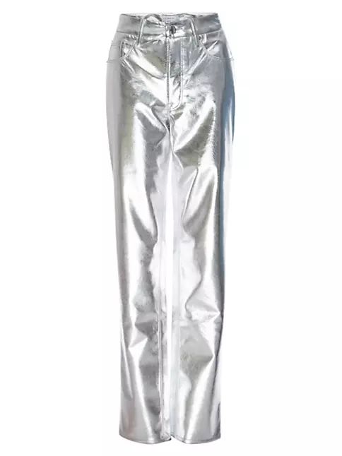 Good Icon Metallic Faux Leather Pants | Saks Fifth Avenue