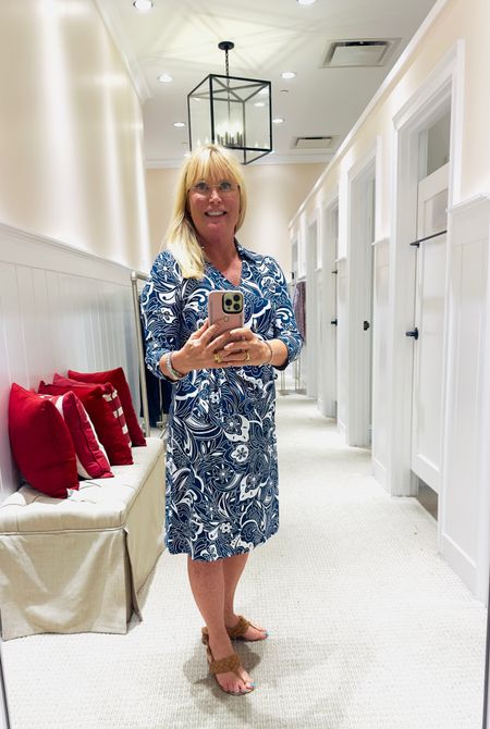 This dress is so comfortable! I love the wrinkle free fabric! It is perfect for weddings, brunch and dinners out. Summer Outfit Vacation Outfit 

#LTKSeasonal #LTKtravel #LTKover40