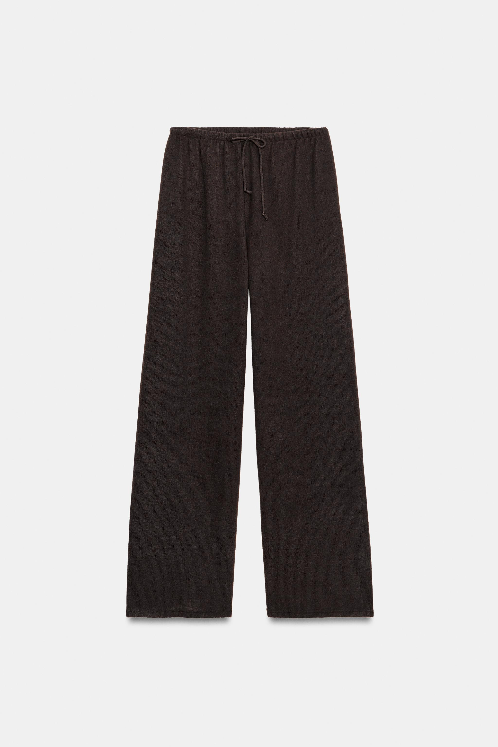 HOSE MIT WEITEM BEIN AUS FESTEM STOFF | Zara DE