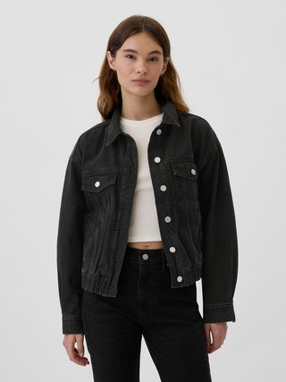 Relaxed Icon Denim Bomber Jacket | Gap Factory