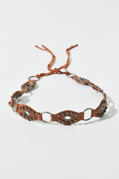 UO Studded Leather Tie Belt | Urban Outfitters (US and RoW)