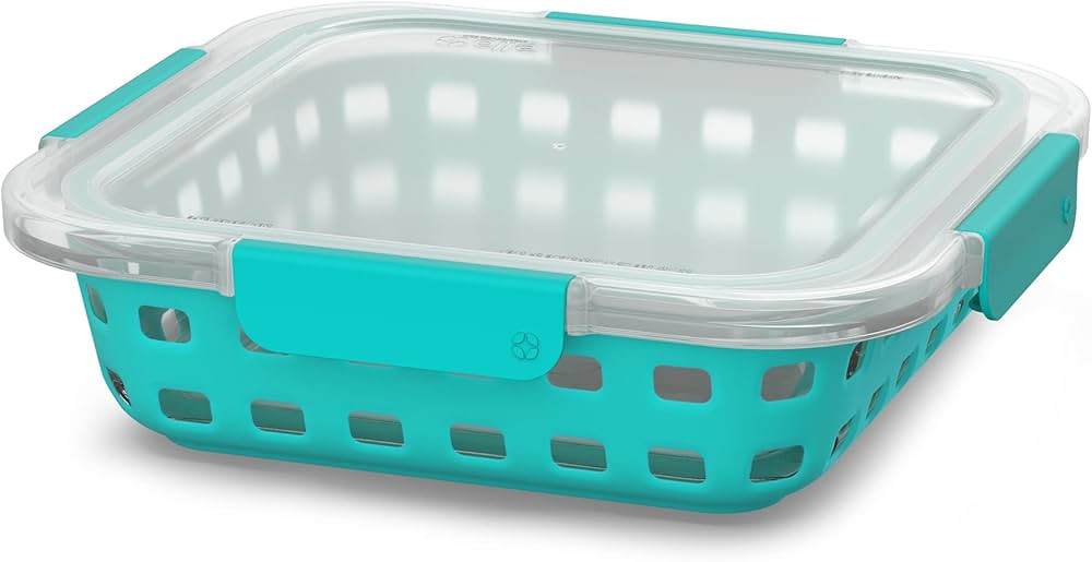 Ello Duraglass Bakeware - Glass Baking Dish with Airtight Lid and Silicone Sleeve Trivet - Freeze... | Amazon (US)