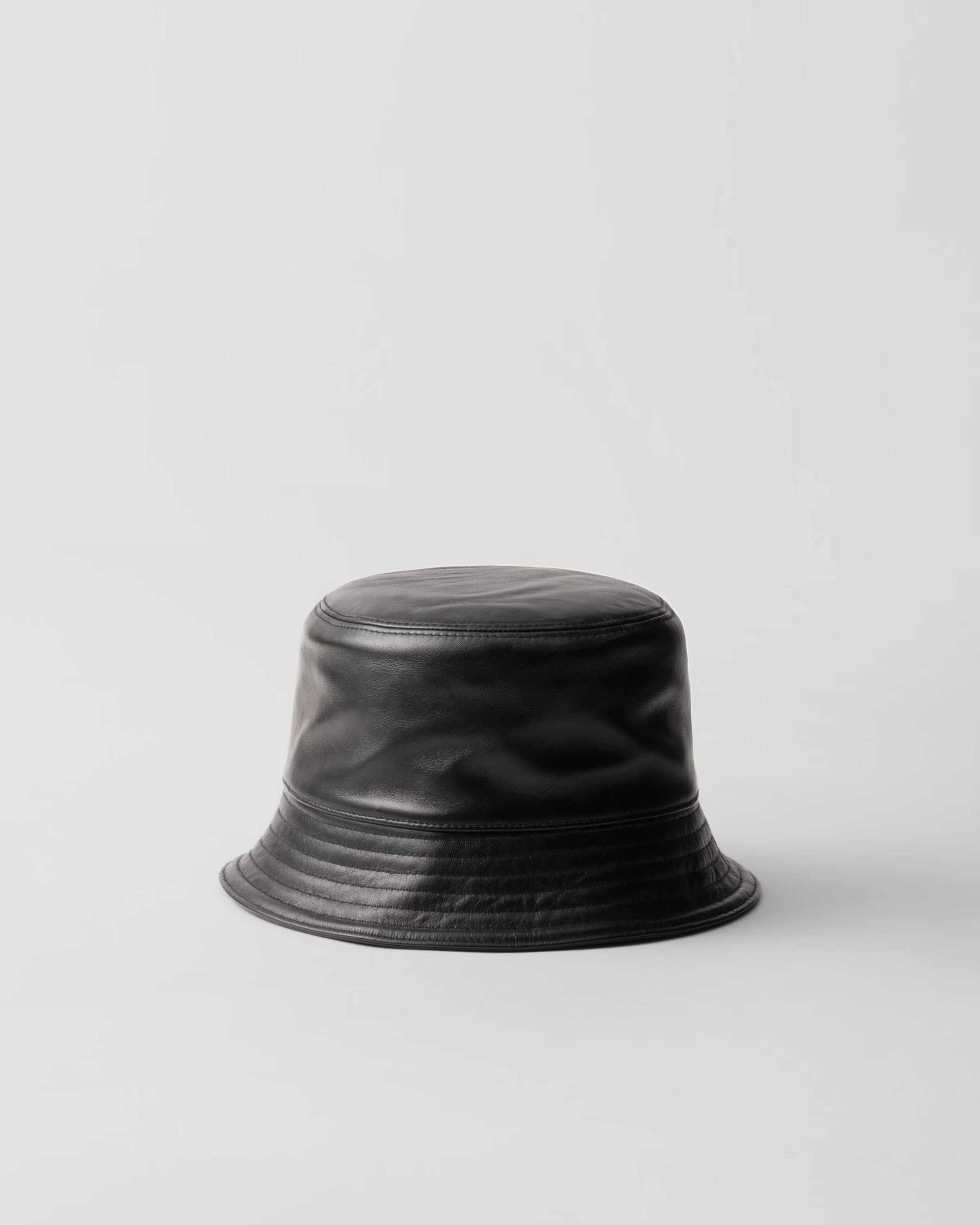Nappa leather bucket hat | Prada US