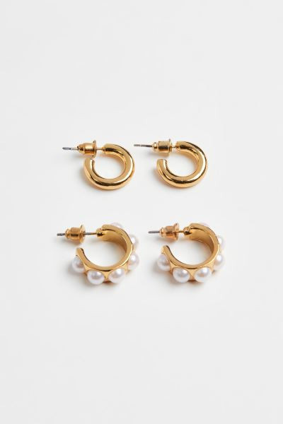 2 Pairs Hoop Earrings | H&M (US + CA)