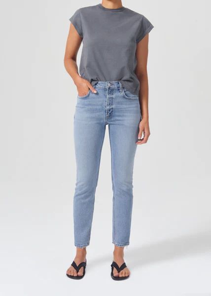 Willow Mid Rise Slim Crop (Stretch) in Torch | AGOLDE