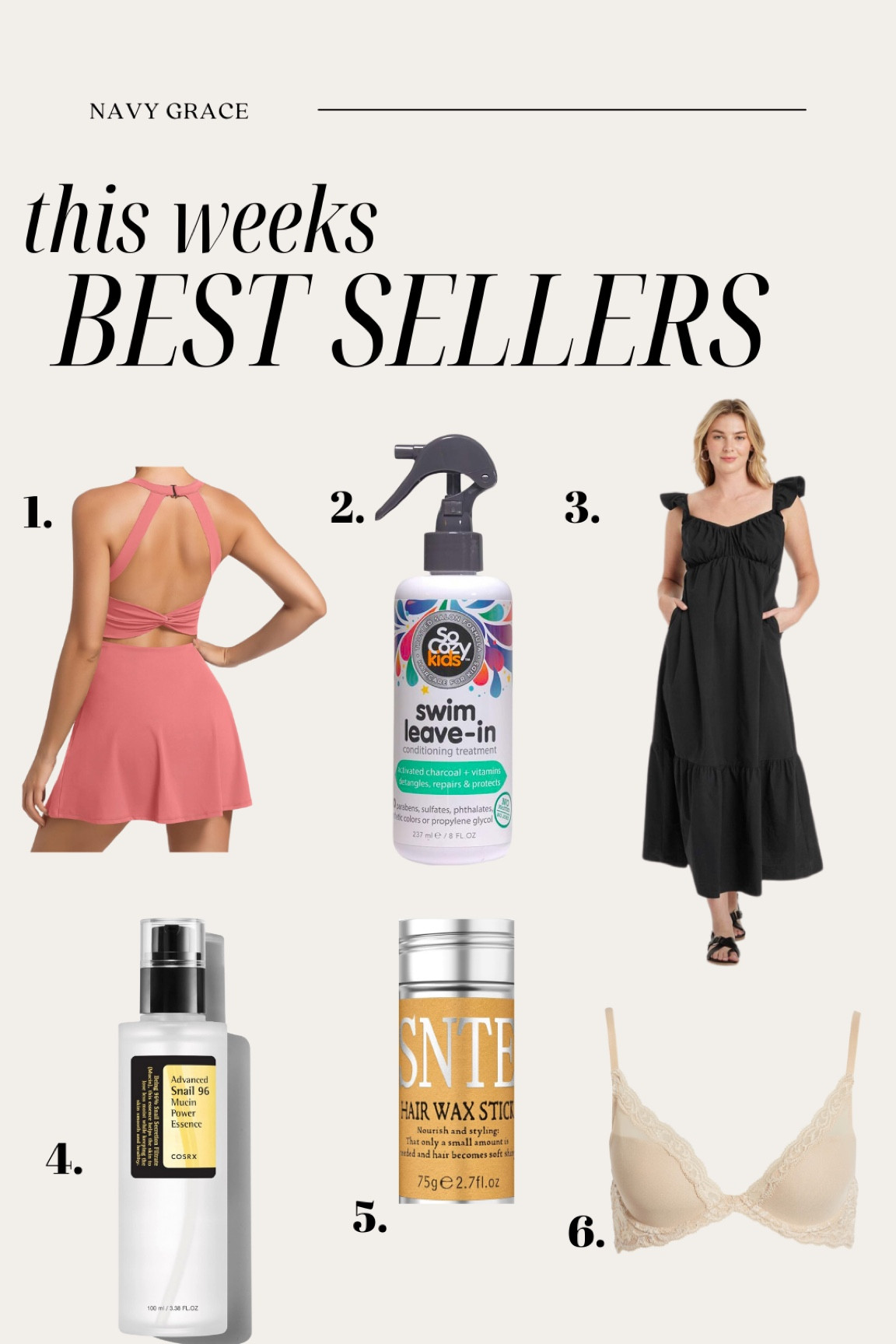This weeks top sellers 