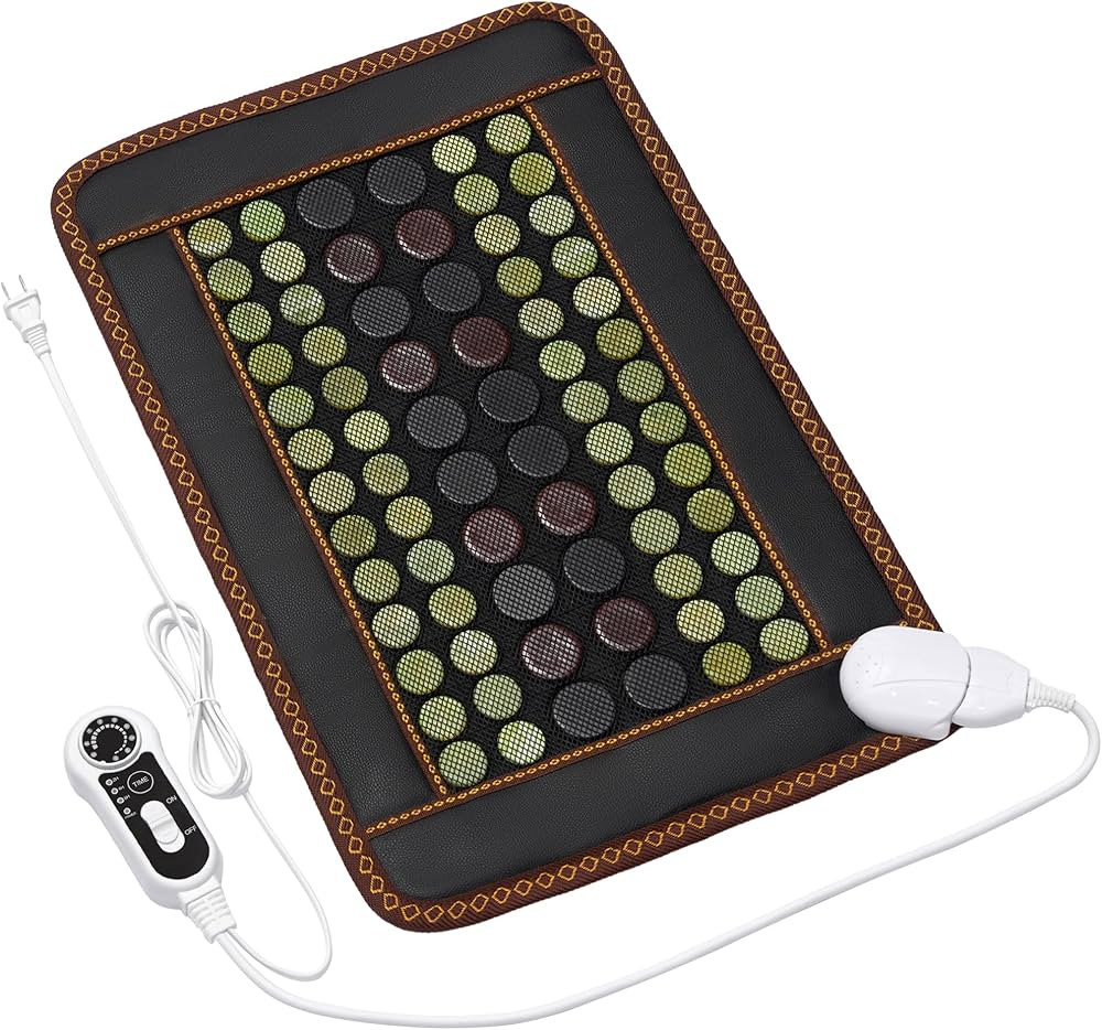 Far Infrared Heating Pad, Natural Jade and 2 Different Tourmaline Heating Pad, Electric Heating P... | Amazon (US)