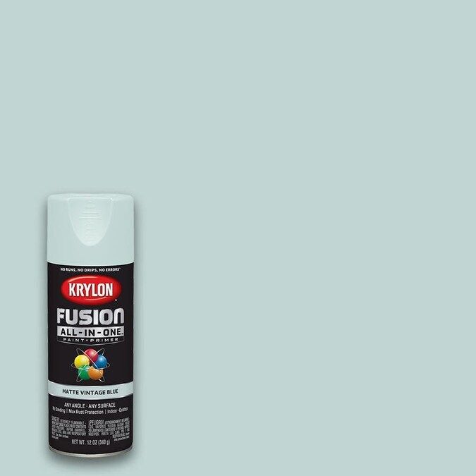 Krylon FUSION ALL-IN-ONE Matte Vintage Blue Spray Paint and Primer In One (Actual Net Contents: 1... | Lowe's