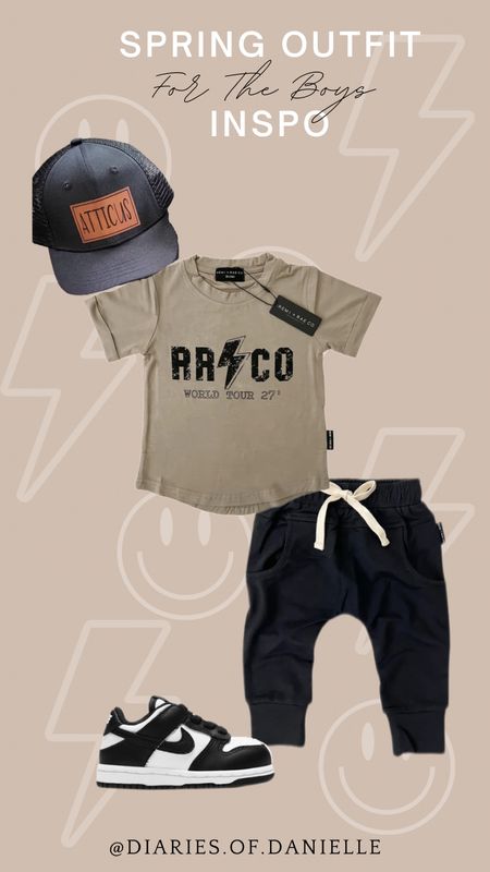 Spring outfit inspo for the boys 🖤 

Toddler boy outfit, toddler boy clothing, everyday outfit for kids, comfy clothing for boys, preschool boy outfit, toddler boy spring outfit, toddler boy summer outfit, kids tees, kids joggers, Remi & Rae 

#LTKstyletip #LTKfamily #LTKkids