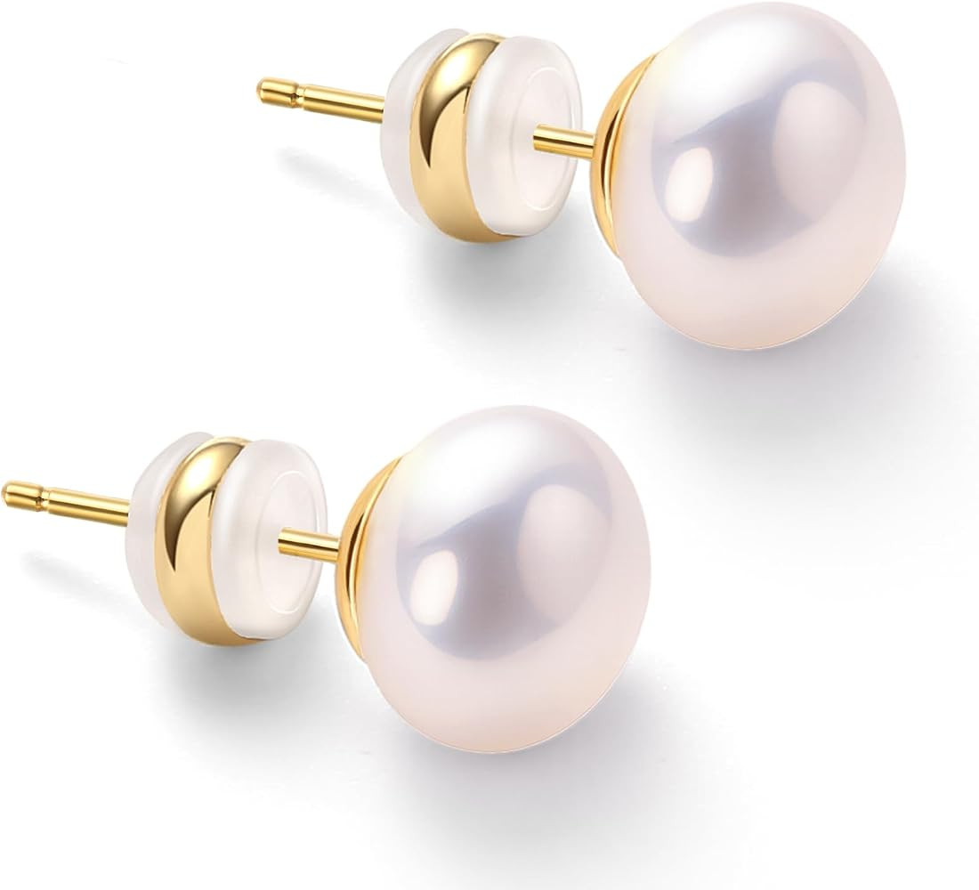 Pearl Stud Earrings for Women | Amazon (US)