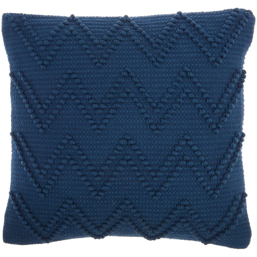 18""x18"" Life Styles Chevron Loops Square Throw Pillow Navy - Mina Victory | Target