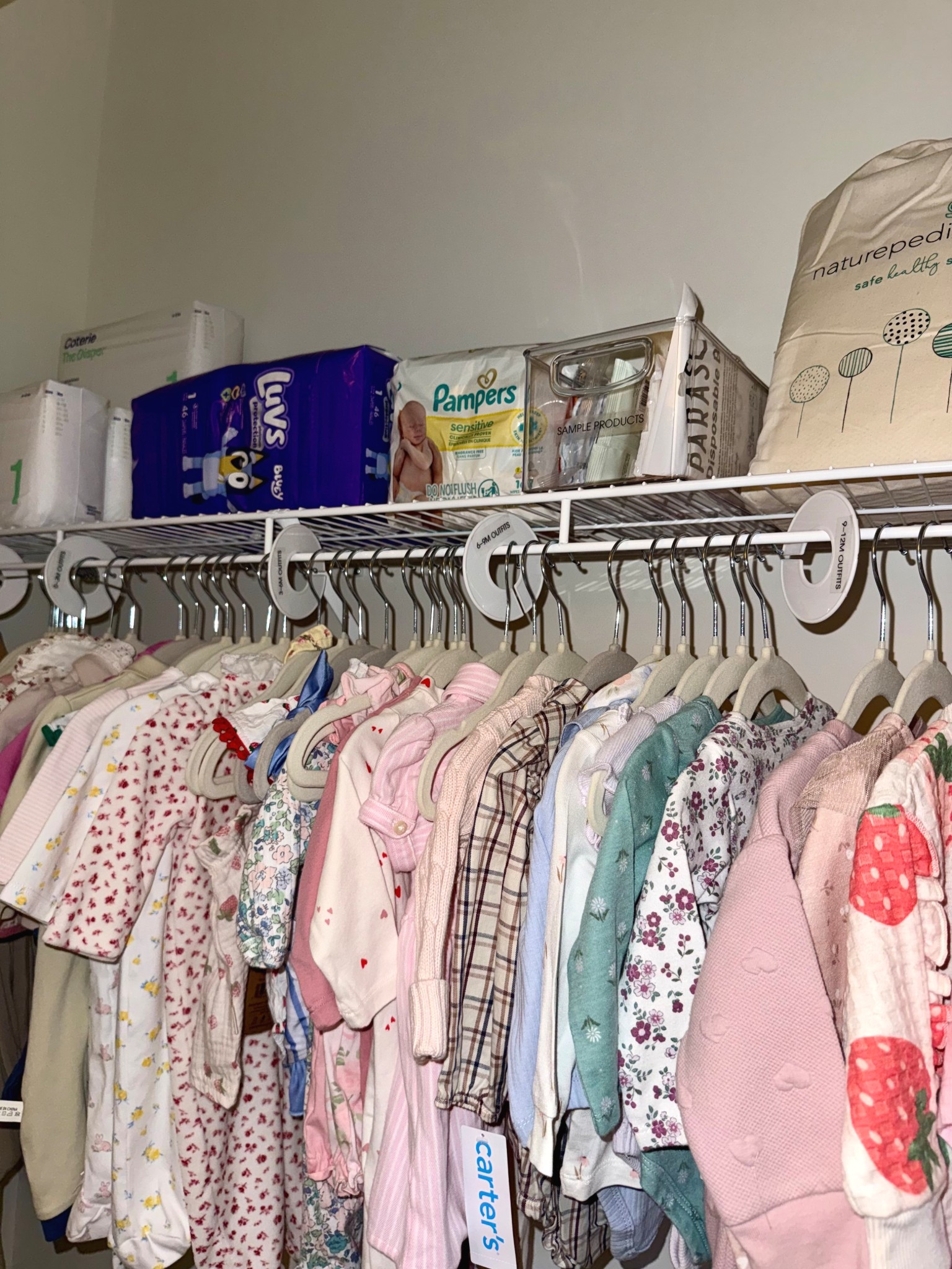 Closet rod labels for baby clothes🎀 (tagging multiple options)

#LTKBump #LTKKids #LTKBaby